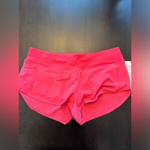 Lululemon Speed up short 2.5” lined. Brand new. Pink.